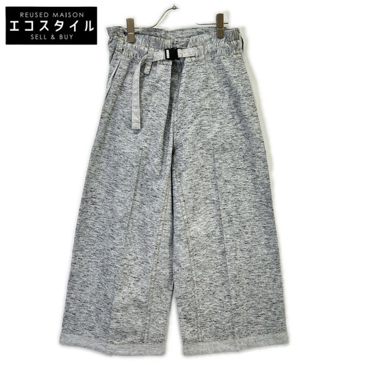 MeISSEYMIYAKE ミーイッセイミヤケ MI61FF553 グレー REmeTEX NEP DENIM ワイドパンツ ボトムス