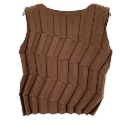 MeISSEYMIYAKE ミーイッセイミヤケ MI61FR701 ブラウン ZIG ZAG PLEATS トップス トップス