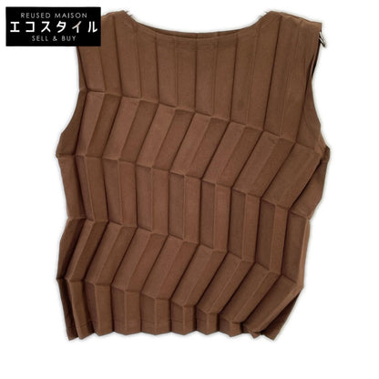 MeISSEYMIYAKE ミーイッセイミヤケ MI61FR701 ブラウン ZIG ZAG PLEATS トップス トップス