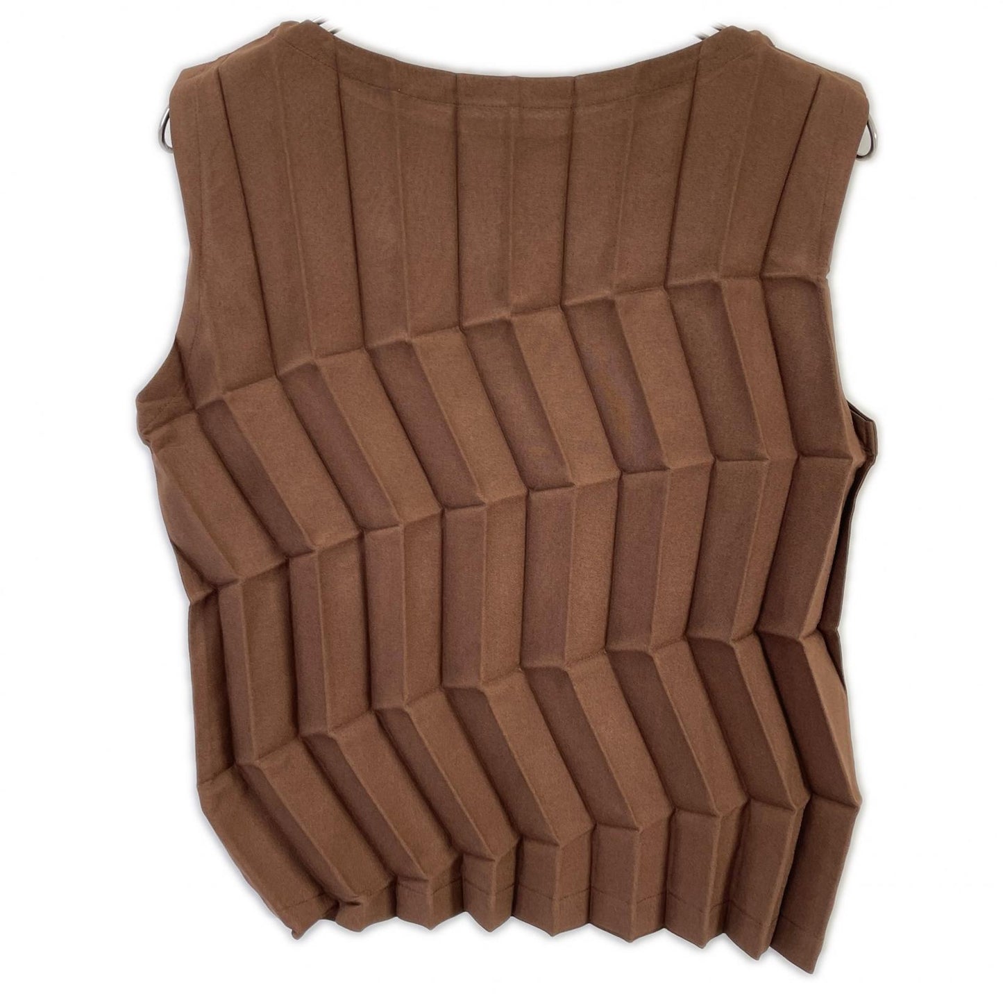 MeISSEYMIYAKE ミーイッセイミヤケ MI61FR701 ブラウン ZIG ZAG PLEATS トップス トップス