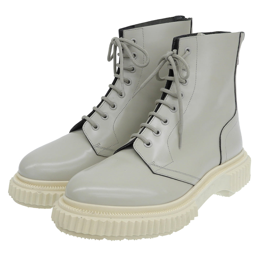 ADIEU PARIS アデュー 美品 パテントブーツ シューズ メンズ グレージュ 46 FW23-24 21391071 シューズ