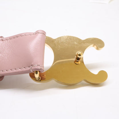 CELINE セリーヌ 【美品】U-NE-2291 トリオンフバックル レザー ベルト