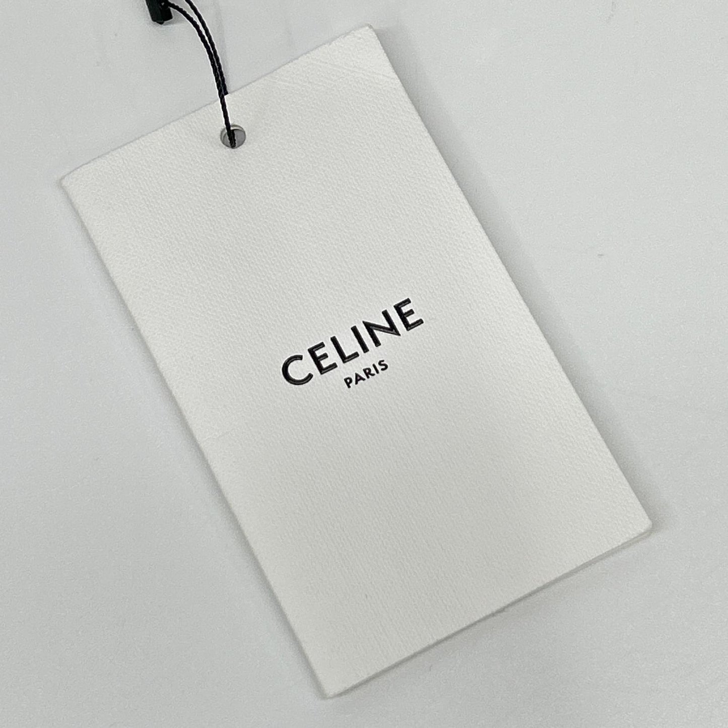 CELINE セリーヌ 2X815671Q ブルー フロッキー パイピング Tシャツ トップス