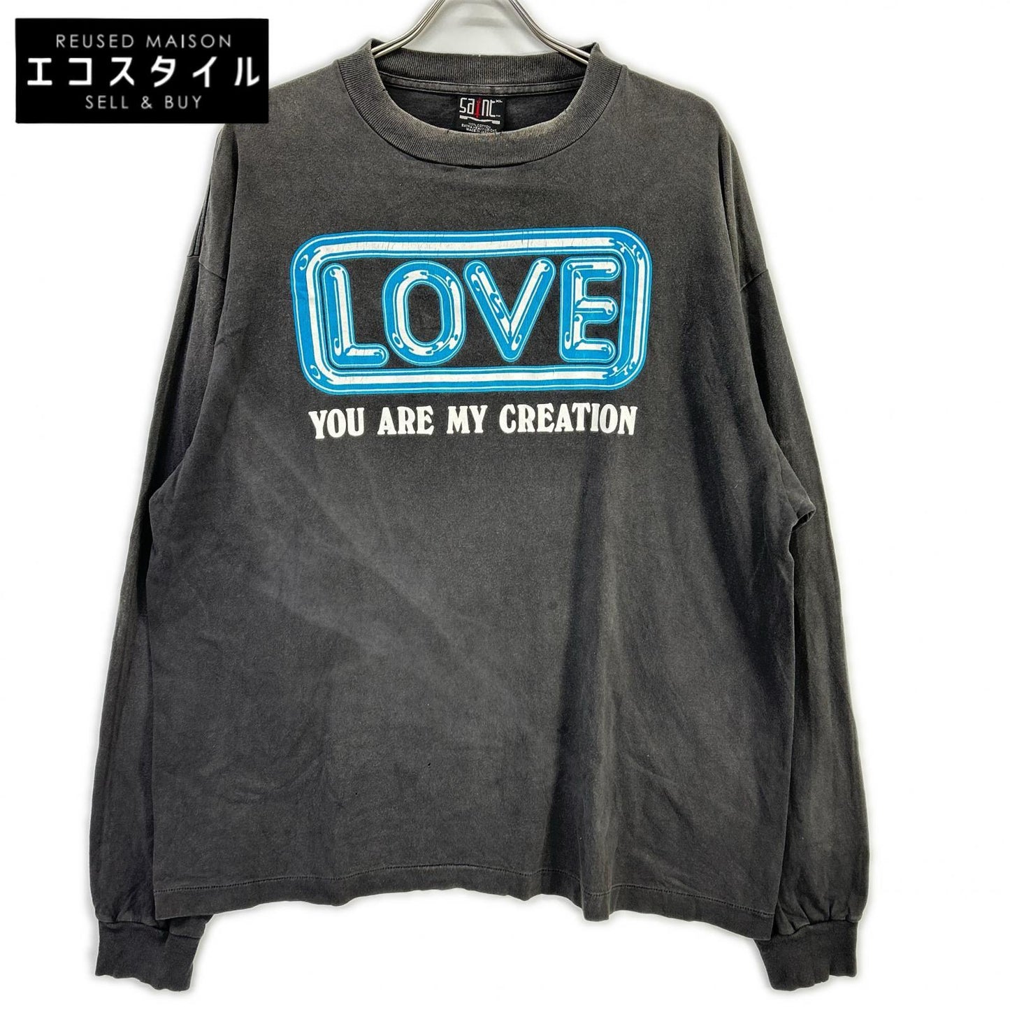 SAINT MICHAEL セントマイケル チャコール SM-YS1-0000-014 ロングスリーブTシャツ トップス