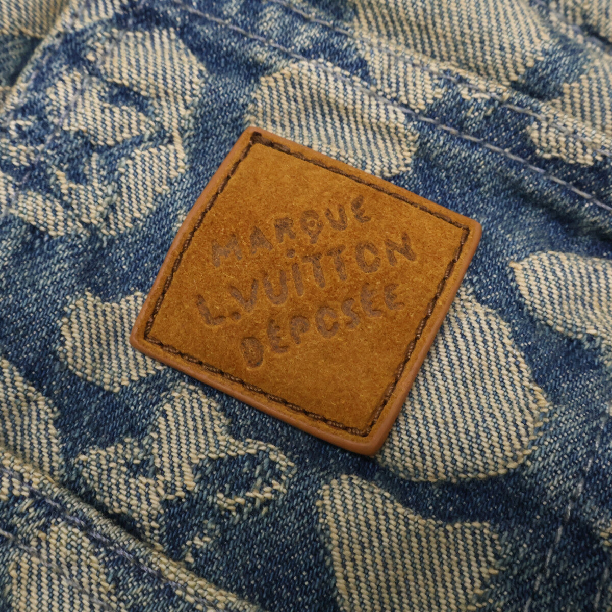 LOUIS VUITTON ルイヴィトン 【国内正規/25AW】RM252M XOT HTD62W 総柄 ジャカード ワークウェア ボタンフライ デニムパンツ ボトムス