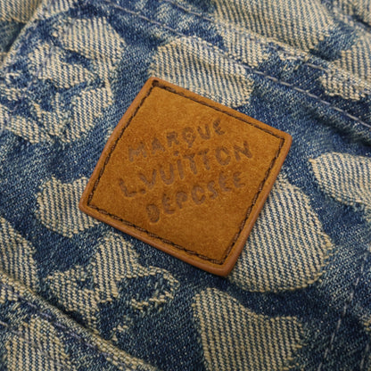 LOUIS VUITTON ルイヴィトン 【国内正規/25AW】RM252M XOT HTD62W 総柄 ジャカード ワークウェア ボタンフライ デニムパンツ ボトムス