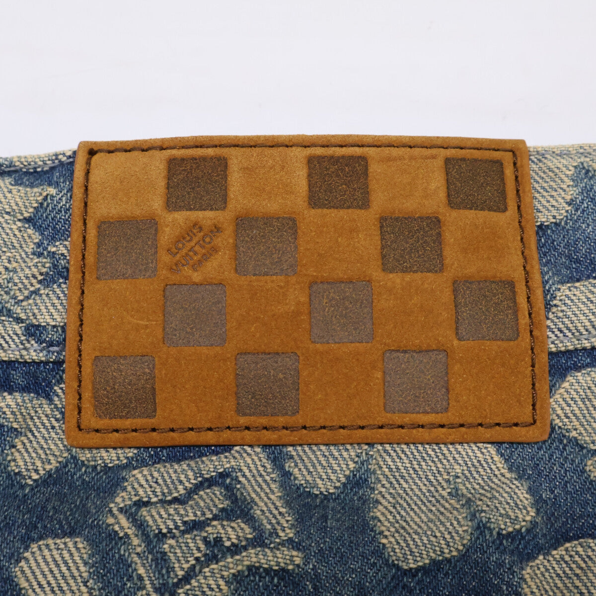 LOUIS VUITTON ルイヴィトン 【国内正規/25AW】RM252M XOT HTD62W 総柄 ジャカード ワークウェア ボタンフライ デニムパンツ ボトムス