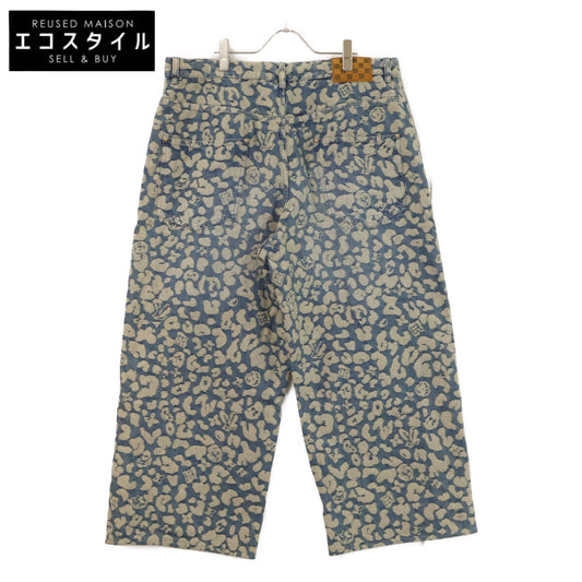 LOUIS VUITTON ルイヴィトン 【国内正規/25AW】RM252M XOT HTD62W 総柄 ジャカード ワークウェア ボタンフライ デニムパンツ ボトムス