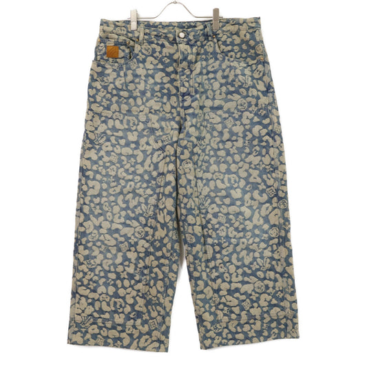 LOUIS VUITTON ルイヴィトン 【国内正規/25AW】RM252M XOT HTD62W 総柄 ジャカード ワークウェア ボタンフライ デニムパンツ ボトムス