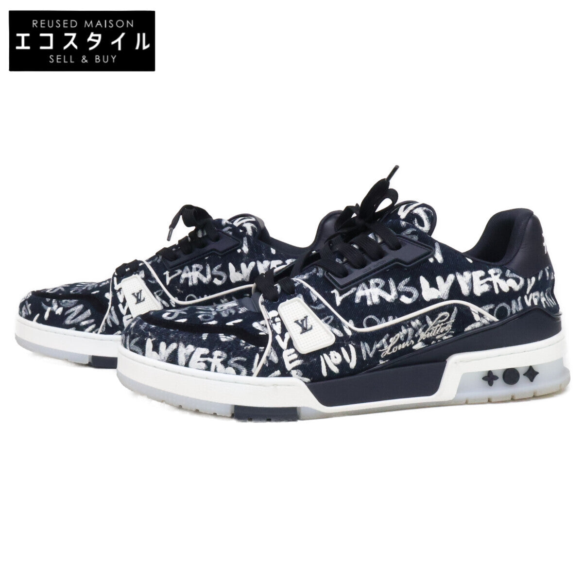 LOUIS VUITTON ルイヴィトン ×NIGO 1AIKPM インディゴ LVトレイナー スニーカー シューズ