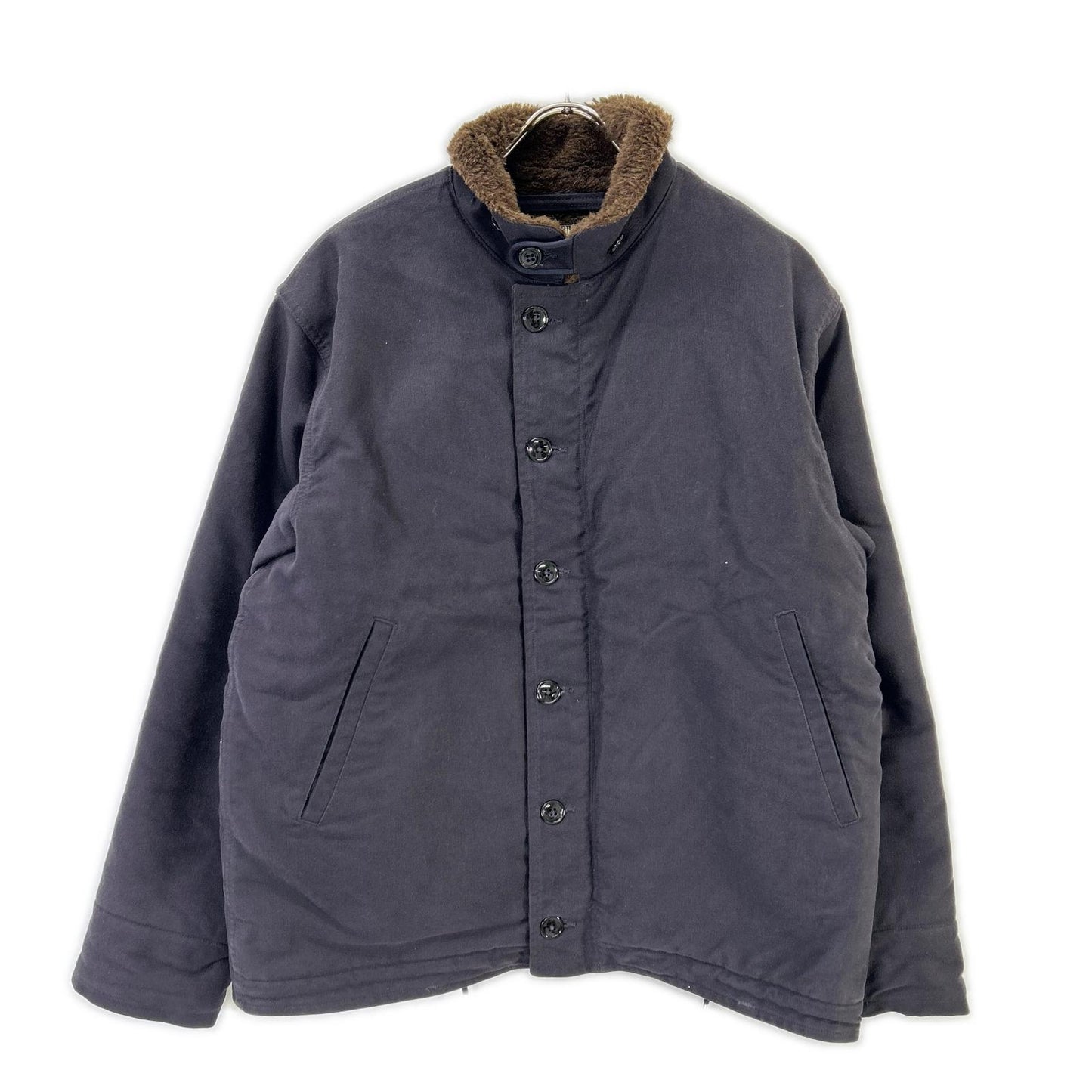 THE REAL MCCOY'S The Real McCoy's Navy alpaca-collar NXsx11235 N-1 deck jacket jacket