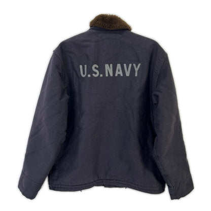 THE REAL MCCOY'S The Real McCoy's Navy alpaca-collar NXsx11235 N-1 deck jacket jacket