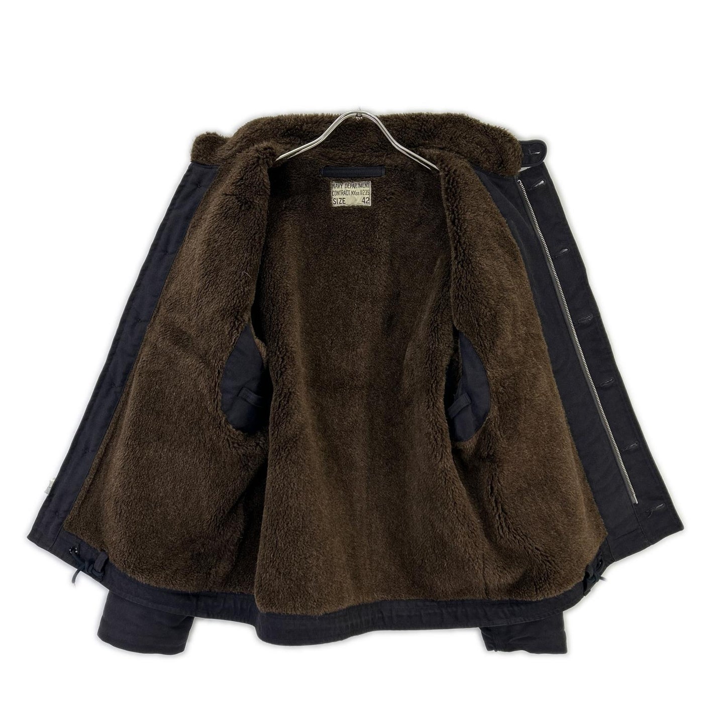 THE REAL MCCOY'S The Real McCoy's Navy alpaca-collar NXsx11235 N-1 deck jacket jacket