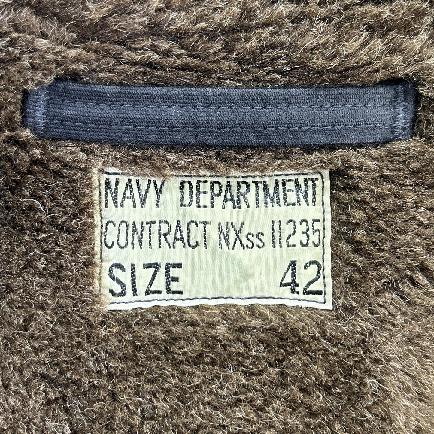 THE REAL MCCOY'S The Real McCoy's Navy alpaca-collar NXsx11235 N-1 deck jacket jacket