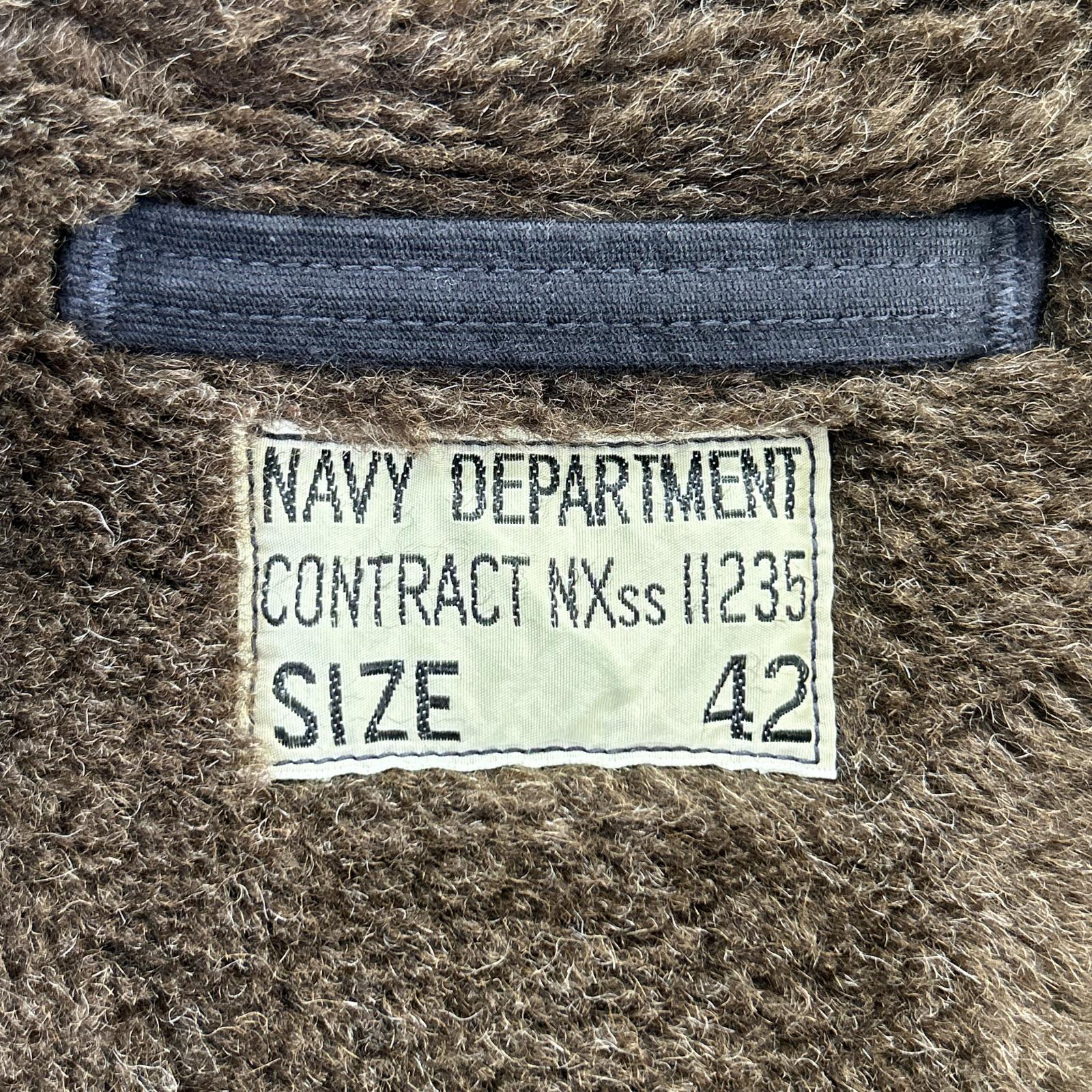 THE REAL MCCOY'S The Real McCoy's Navy alpaca-collar NXsx11235 N-1 deck jacket jacket