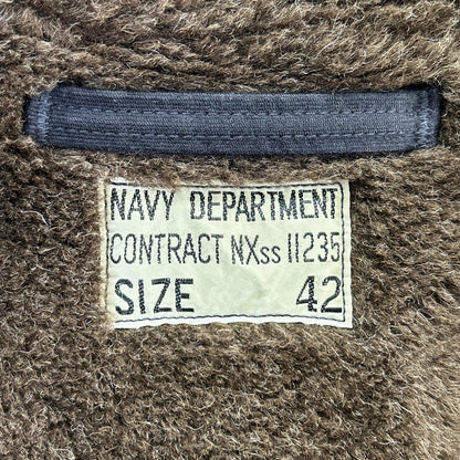 THE REAL MCCOY'S The Real McCoy's Navy alpaca-collar NXsx11235 N-1 deck jacket jacket