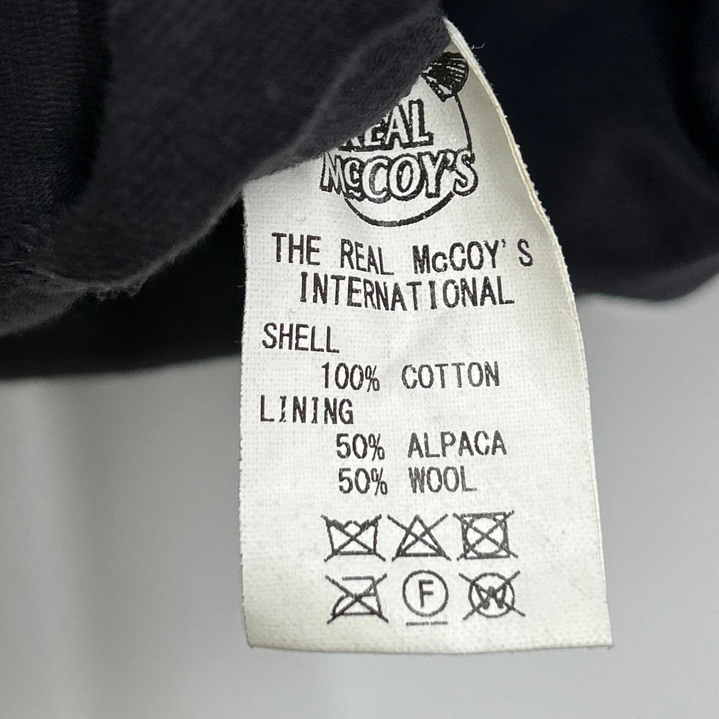 THE REAL MCCOY'S The Real McCoy's Navy alpaca-collar NXsx11235 N-1 deck jacket jacket