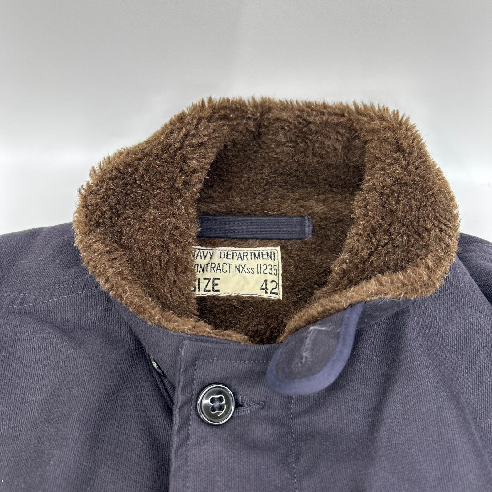 THE REAL MCCOY'S The Real McCoy's Navy alpaca-collar NXsx11235 N-1 deck jacket jacket