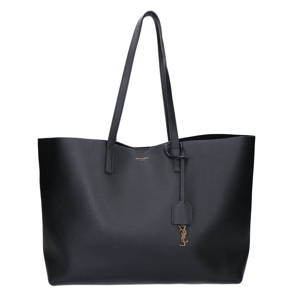 SAINT LAURENT PARIS サンローランパリ 美品 600281 カーフスキン サック ショッピングバッグ トートバッグ