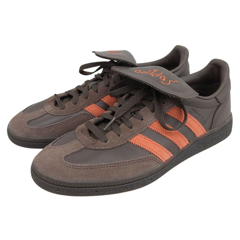 adidas アディダス 美品 SHUKYU E-WAX Handball Spezial レザー スニーカー シューズ メンズ ブラウン 27.5cm HP6694 シューズ