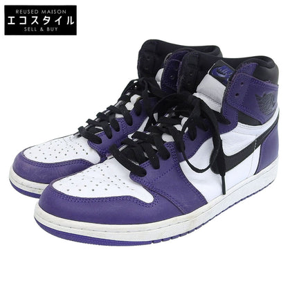 NIKE ナイキ Air Jordan 1 Retro High OG スニーカー シューズ メンズ パープル ホワイト 28cm 555088-500 シューズ