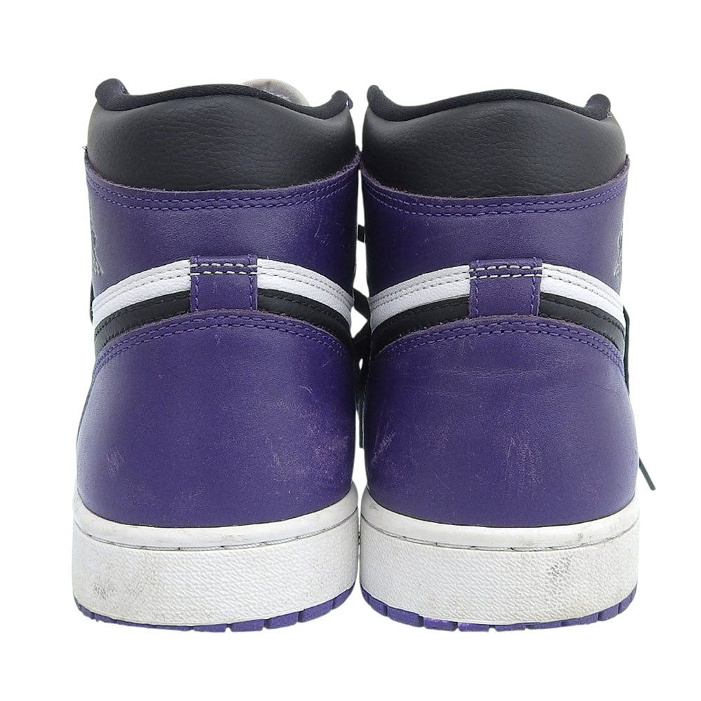 NIKE ナイキ Air Jordan 1 Retro High OG スニーカー シューズ メンズ パープル ホワイト 28cm 555088-500 シューズ