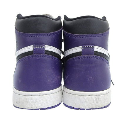 NIKE ナイキ Air Jordan 1 Retro High OG スニーカー シューズ メンズ パープル ホワイト 28cm 555088-500 シューズ