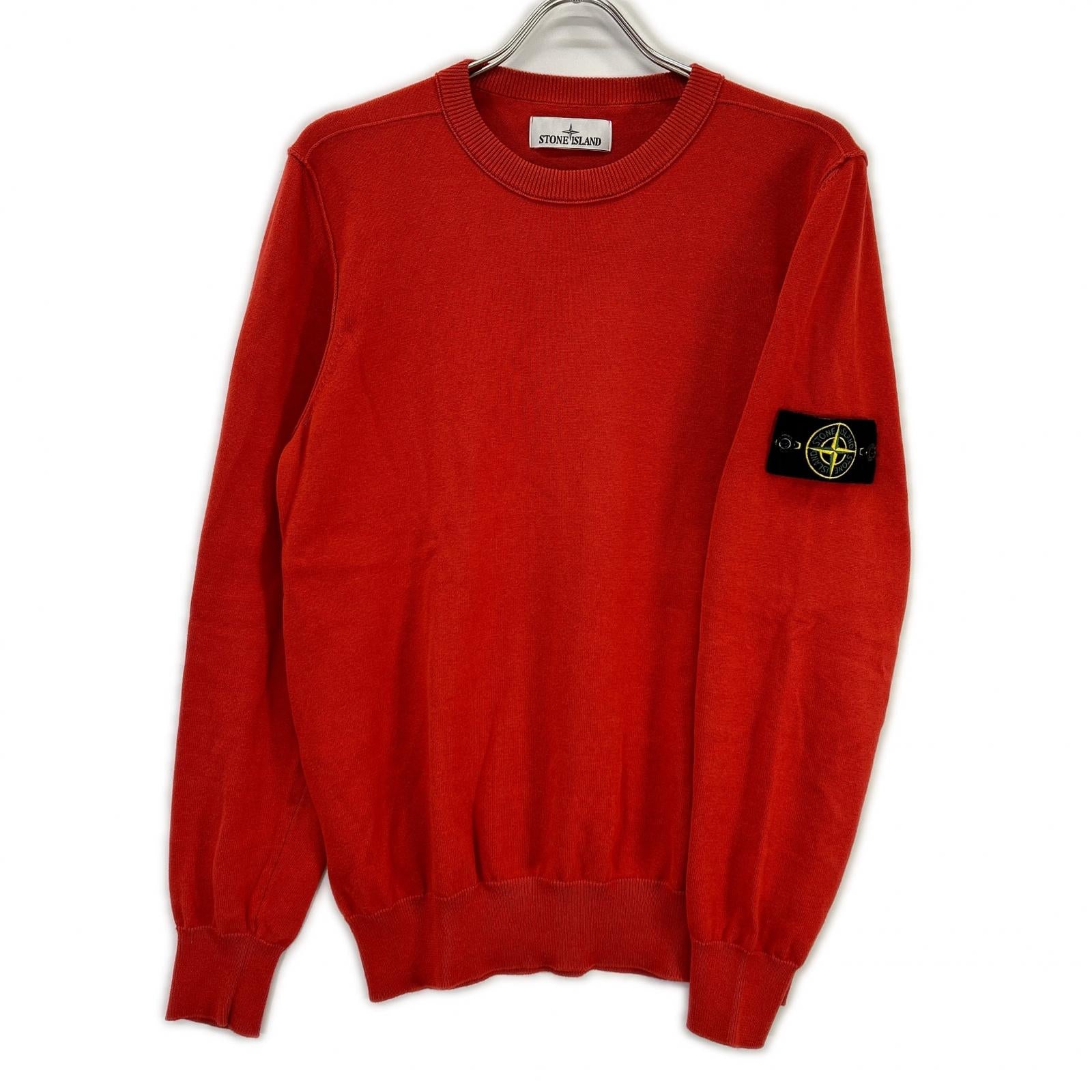 STONE ISLAND ストーンアイランド 8015540B2 オレンジ ORGANIC COTTON CREWNECK KNIT ニット トップス