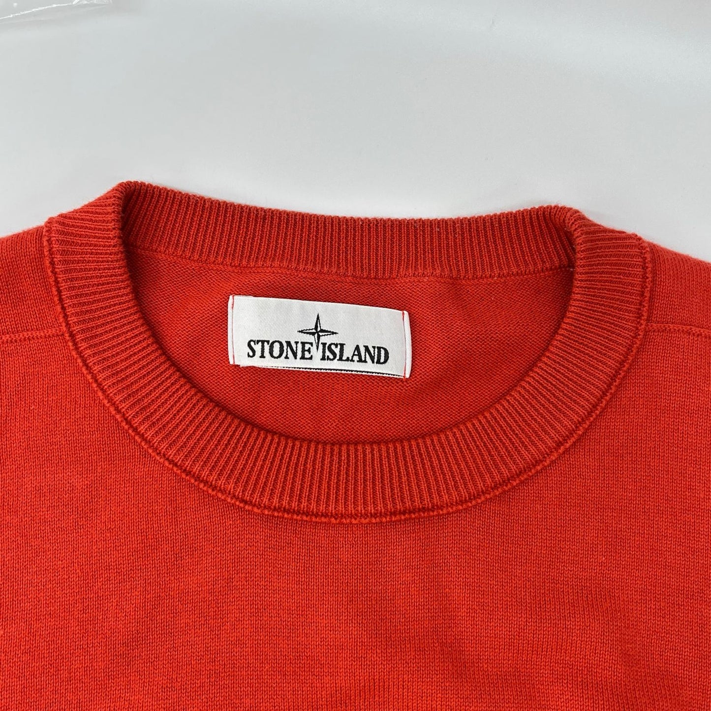 STONE ISLAND ストーンアイランド 8015540B2 オレンジ ORGANIC COTTON CREWNECK KNIT ニット トップス