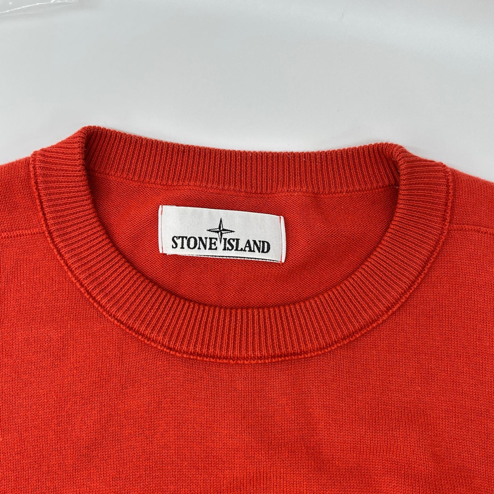 STONE ISLAND ストーンアイランド 8015540B2 オレンジ ORGANIC COTTON CREWNECK KNIT ニット トップス