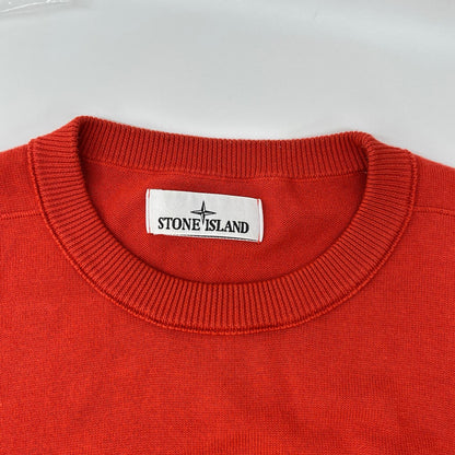 STONE ISLAND ストーンアイランド 8015540B2 オレンジ ORGANIC COTTON CREWNECK KNIT ニット トップス