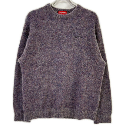 Supreme purple mohair knit tops