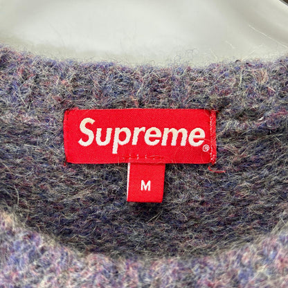 Supreme purple mohair knit tops
