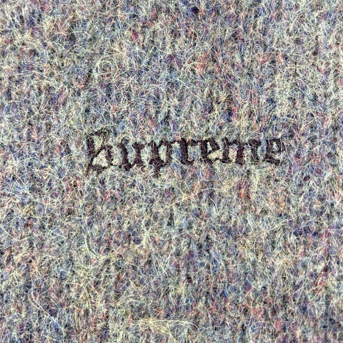 Supreme purple mohair knit tops