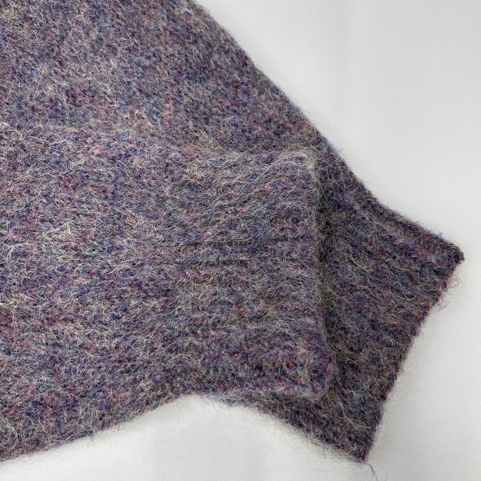 Supreme purple mohair knit tops