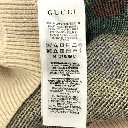 GUCCI グッチ 661835 アイボリー 総柄 ウール クルーネックニット トップス