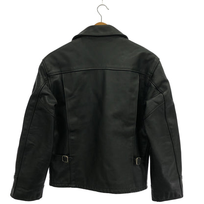 schott ショット 659 ブラック ライナー付き シングルライダース トップス