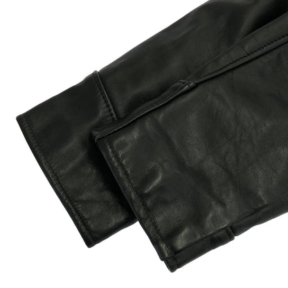 schott ショット 659 ブラック ライナー付き シングルライダース トップス