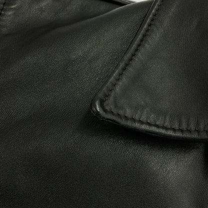 schott ショット 659 ブラック ライナー付き シングルライダース トップス