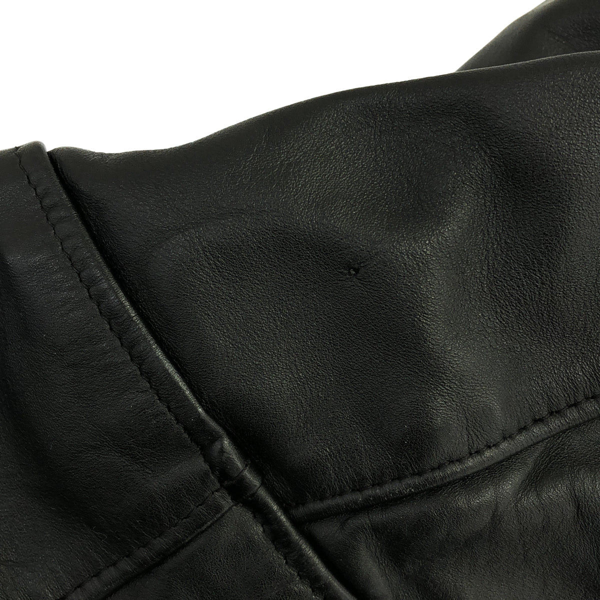 schott ショット 659 ブラック ライナー付き シングルライダース トップス