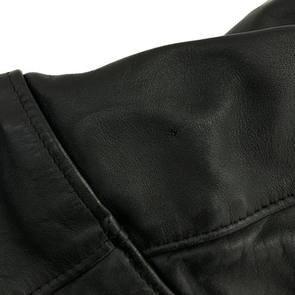 schott ショット 659 ブラック ライナー付き シングルライダース トップス