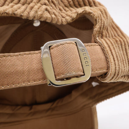 GUCCI グッチ GGパッチ コーデュロイ キャップ 帽子