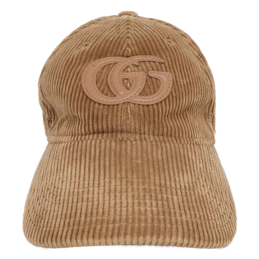 GUCCI グッチ GGパッチ コーデュロイ キャップ 帽子