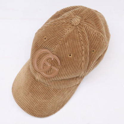 GUCCI グッチ GGパッチ コーデュロイ キャップ 帽子