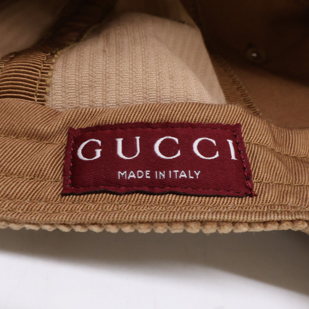 GUCCI グッチ GGパッチ コーデュロイ キャップ 帽子