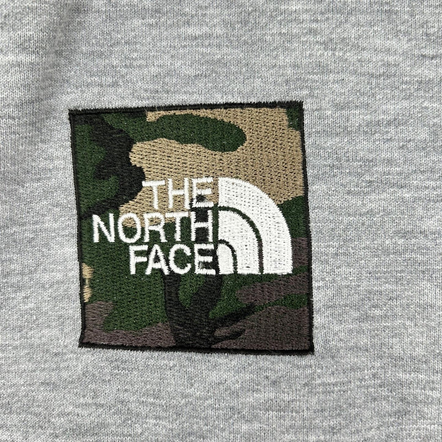 THE NORTH FACE ノースフェイス NT61721R グレー スクエアロゴビッグフーディ トップス