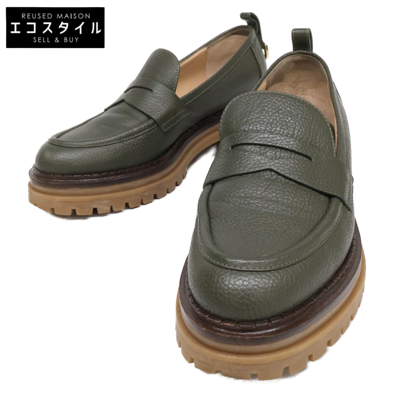 Sergio Rossi セルジオロッシ B00100 sr JOAN レザー ローファー シューズ