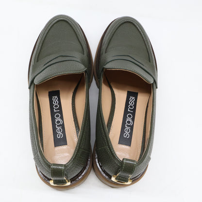 Sergio Rossi セルジオロッシ B00100 sr JOAN レザー ローファー シューズ