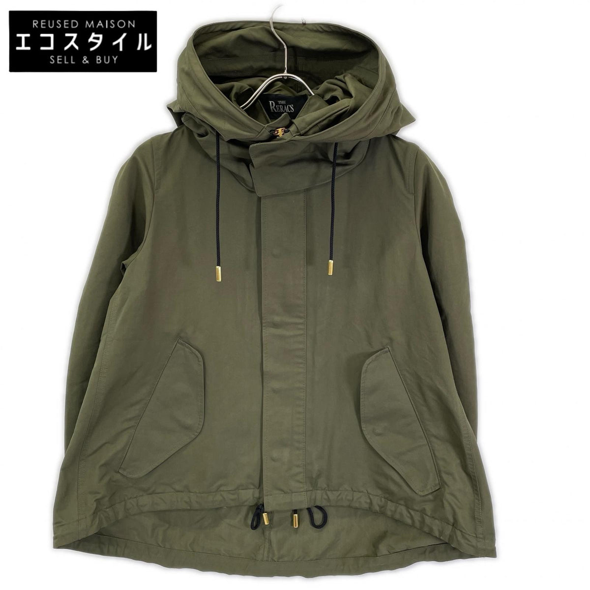 THE RERACS ザ・リラクス UNITED ARROWS別注 19SS-RECTー106L-USAPーJ カーキ ショートモッズコート コート