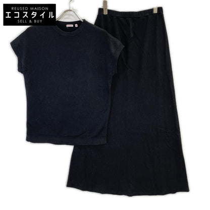 DRESSTERIOR ドレステリア 085-12501/-72001 ブラック リネン混 Tシャツ・スカート セットアップ スーツ セットアップ